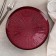 Serving dish for the cake "Link", d = 21 cm, on the leg, red color