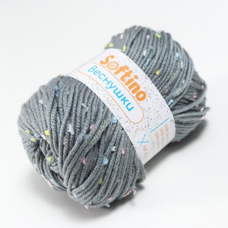 Yarn 60% acrylic, 30% cashmere, 10% silk "spring" 50 g 80 m color 16V gray-1