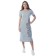 Female dress, size 46, gray-melange color