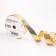 Tape, "velvet" for decor and gifts, gold, 2 cm x 50 m