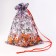 Gift bag "Snowmen with Christmas trees", p. 45 × 35 cm, organza