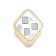 Sconces Ambrella Light Ice, 20W LED, 1500LM, 3000+6400K, white, matte color