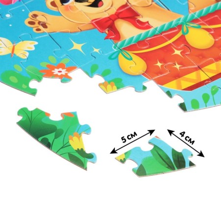 Set of puzzle with a toy "Funny Bear"-3