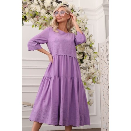 Female dress, size 50, purple color-11