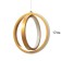 Bra "Ronda" LED 20W 3000k gold 17x77 cm