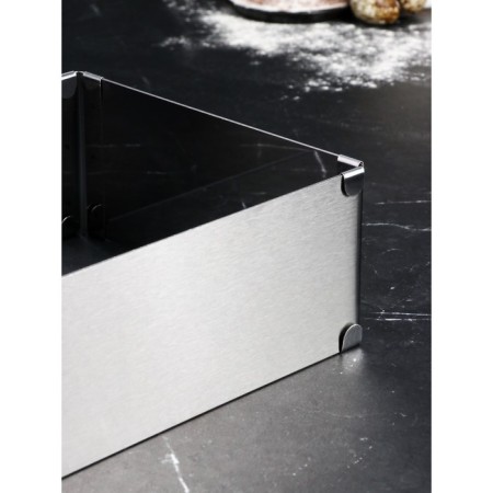 The form is sliding for baking "rectangular", h -8.5 cm, 18x32 - 26x50 cm-3