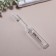 Toothbrush, folding, 16 cm, transparent color