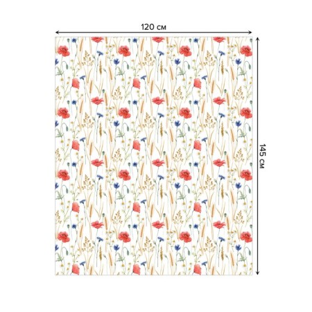 Tables on the table "Field of Macs", rectangular, oxford, size 120x145 cm-1