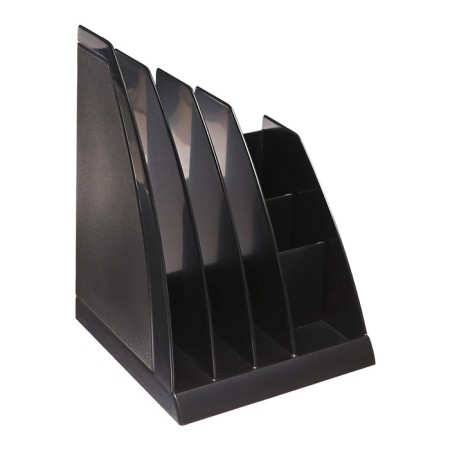 Vertical papers, 4 departments, Erichkrause "Regatta", black