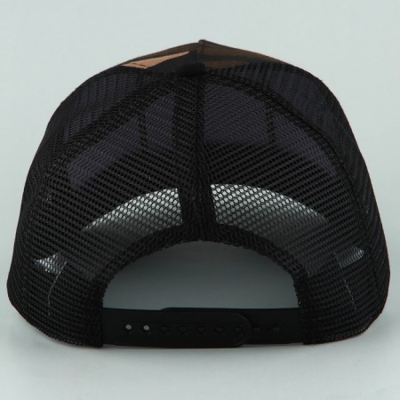 Men's cap with a grid "Eagle", Black Color, Rr. 56-4