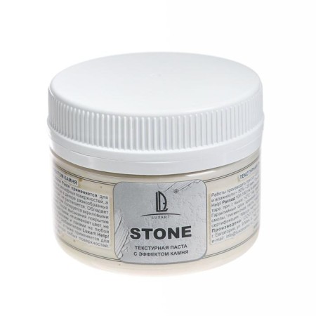 Texture paste, stone effect, 100 ml, Luxart Stone Past, acrylic, white