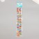 Stick plastic volumetric "sweet moments" with gold stroke mix 33.5x6 cm