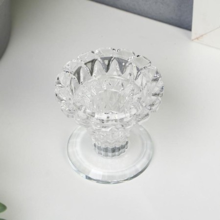 Glass of Glass for 1 candle "glass" 6x6x6 cm-2