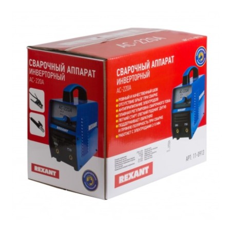 Welding apparatus Inverter REXANT AS-220A, 6.8 kW, 20-220 A, electrode diameter 1.5-5 mm-4