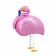 Foil ball 25 "Pink Flamingo", on the legs