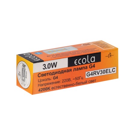 LED lamp Ecola, G4, 3 W, 4200 K, 320 °, day white-2