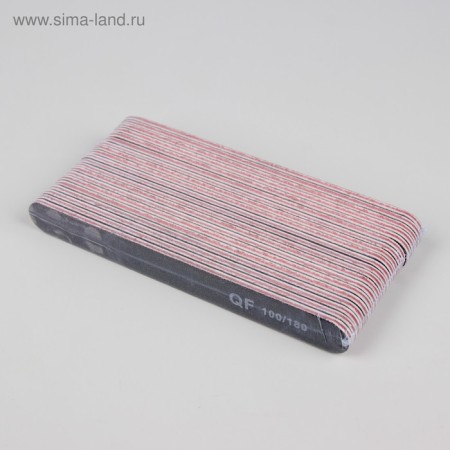 File - emery, abrasiveness 100/180, 18 cm, packing 20 pcs, black color-3