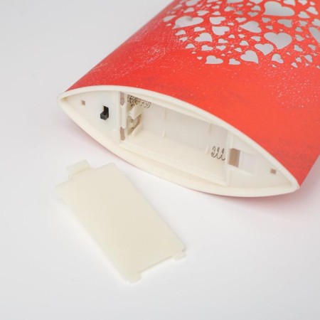 LED figure "Heart" 13 × 16 × 5 cm, cardboard, battery AAX2 (not complete), glow warm white-5