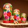 Matryoshka 7-doll "hell", 20-22 cm