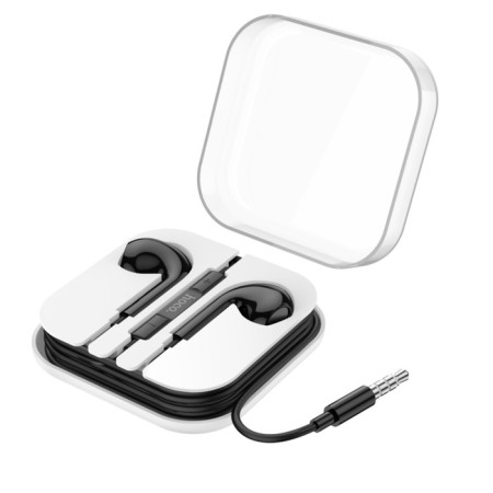 Hoco M101 Max, wired, inserts, microphone, 1.2 m, black-4