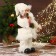 Santa Claus "in a fur white suit, with a bag" moves, 20x40 cm