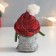Souvenir Polystone Suspension "Boy in a red hat with a gift" 5.5x5x9 cm