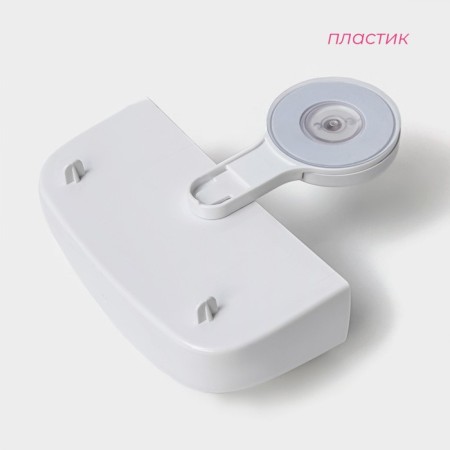 Holder for bathrooms on Velcro of the Dolyan, 16.5 × 6.5 × 17cm, white color-2