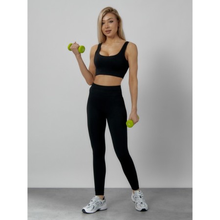 Sports suit female, size 42, black color-6