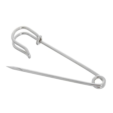 Pin 4.5 × 1.2 cm (set 5 pcs.), SM-208-3, silver color-1