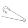 Pin 4.5 × 1.2 cm (set 5 pcs.), SM-208-3, silver color