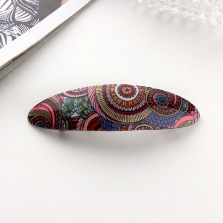 Hair hair clip "Silva" Spring Patterns, 9.5 cm, mix