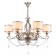 Fiore 6x40W E14 Antique gold chandelier