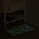 The bathroom rug glowing in the dark “luminous faces”, 50 × 80 cm, burgundy color