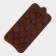 Form for chocolate of the share "Piria", silicone, 21 × 10.4 cm, 15 cells, brown color