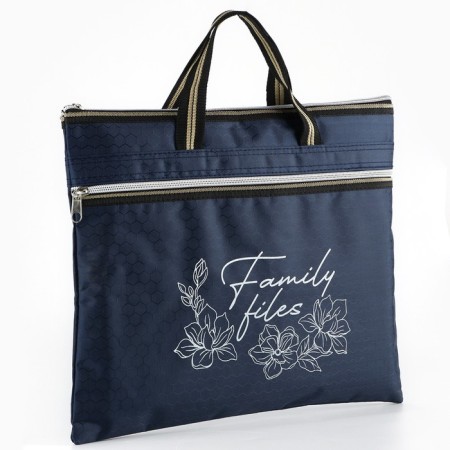 Family Documents bag, dark blue, 36 x 29 cm-2