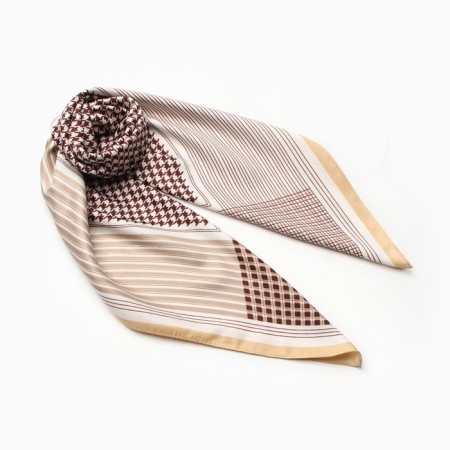 Women's scarf minku 70*70 cm, brown