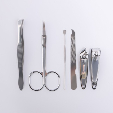 Manicure set, 6 items, in case, black color-3
