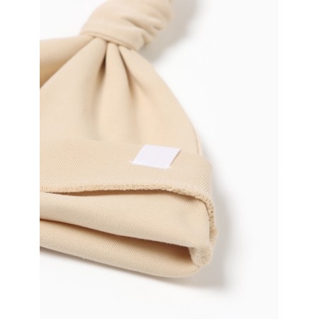 Children's cap with Minaku "Nature" node, beige color, size 44-7