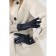 Gloves are female, dimensionless, without insulation, blue color