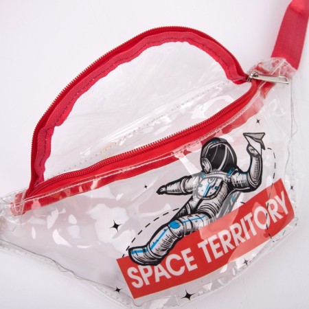 Board the waist "Cosmos" is transparent, the color is red-1