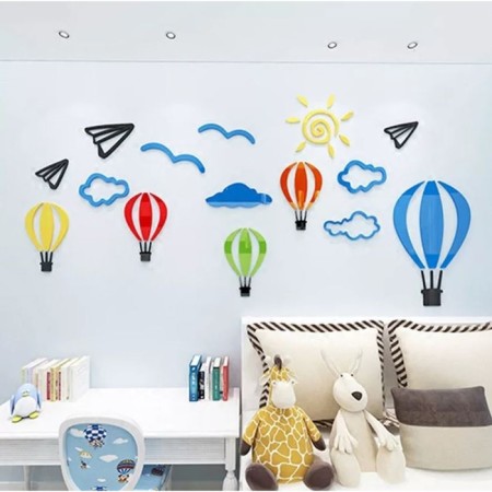 Interior stickers "sky", children's, decor on the wall, panel 120 x 56 cm