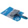 Delight packer plastic, with a drop, small, black and blue