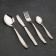 Dining table "Uralochka", 24 items, thickness 2 mm, cardboard box, silver color