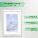 Photo frame Plastic "Kame" 15x21 cm, white