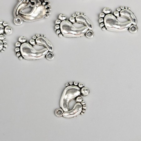 Decor for creativity Metal "legs" silver 1.8x1.6 cm