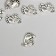 Decor for creativity Metal "legs" silver 1.8x1.6 cm