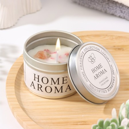 Aromatic candle "Home Aroma", flower
