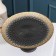 Serving dish "Baroque", d = 28 cm, on the leg, black color with gold