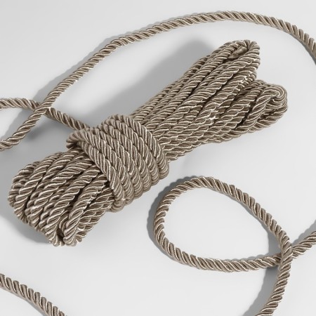 Cord twisted, d = 8 mm, 9 ± 1 m, the color is light gray