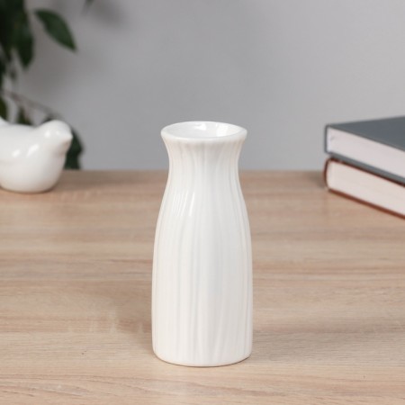 VAZA Ceramics Table "Francis" waist, 12.5x5 cm, white